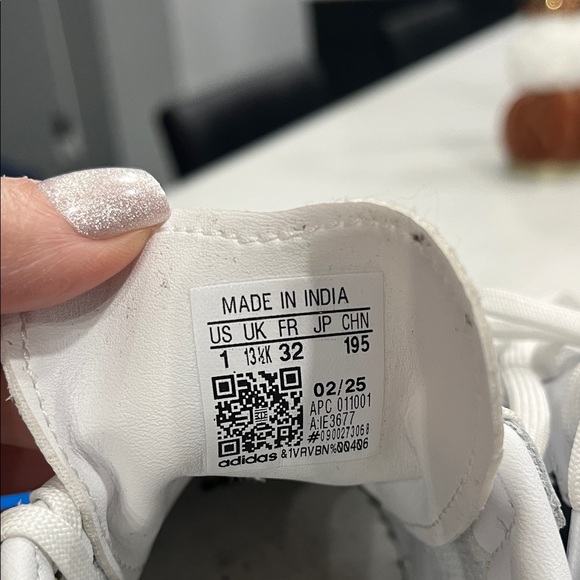 Adidas Samba White Black Gray Kid’s Sneakers - Picture 4 of 4